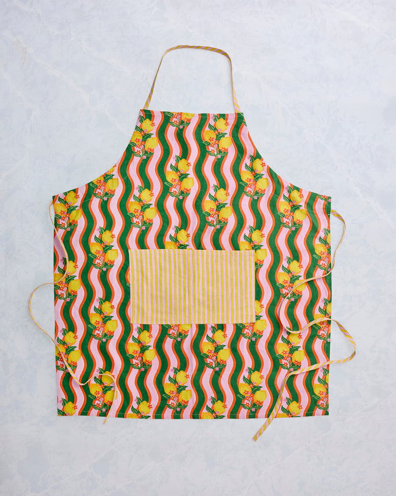 Lemon Twist - Apron - Limoncello - Printfresh