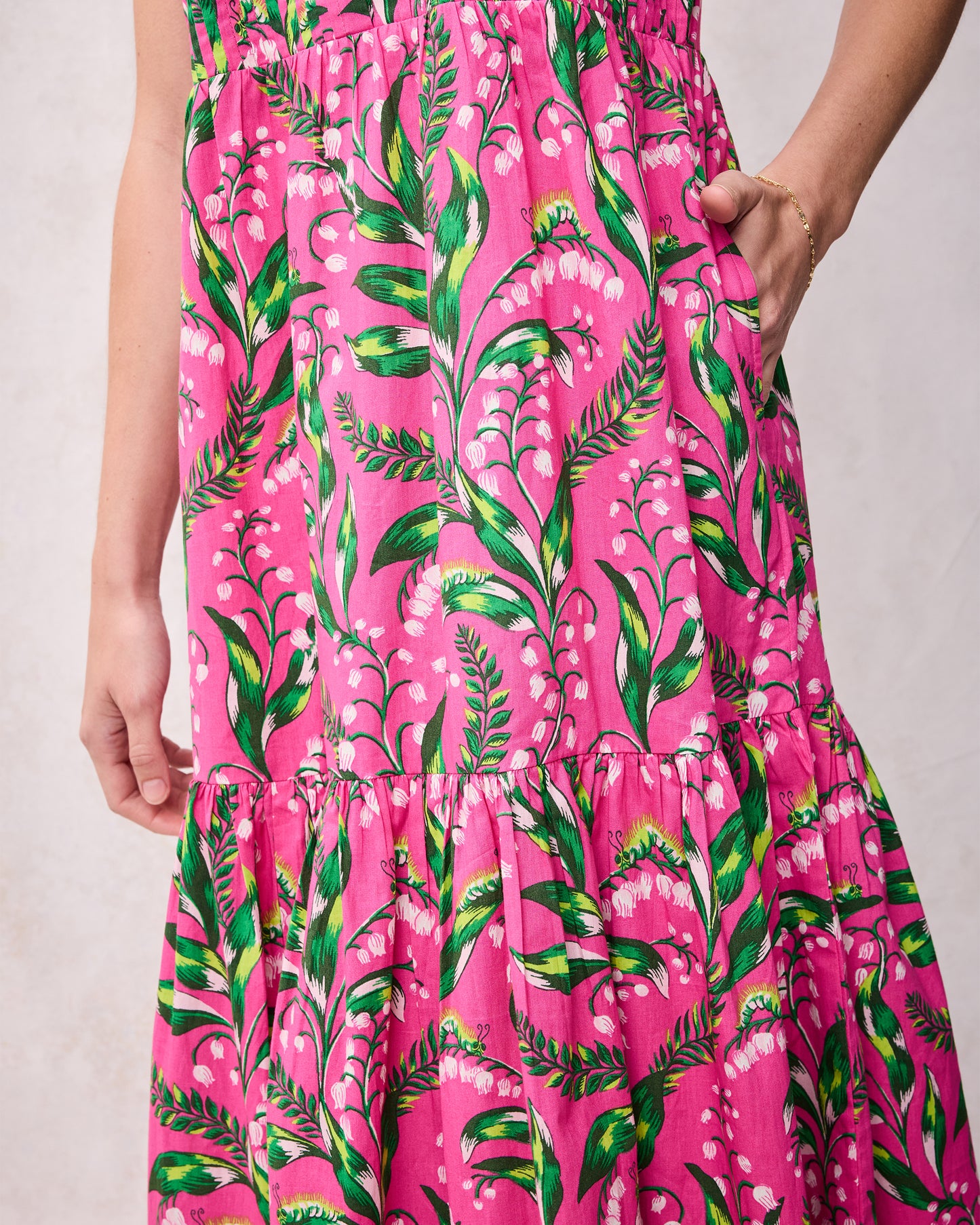 Lily Of the Valley - Taila Dress - Pink - Printfresh