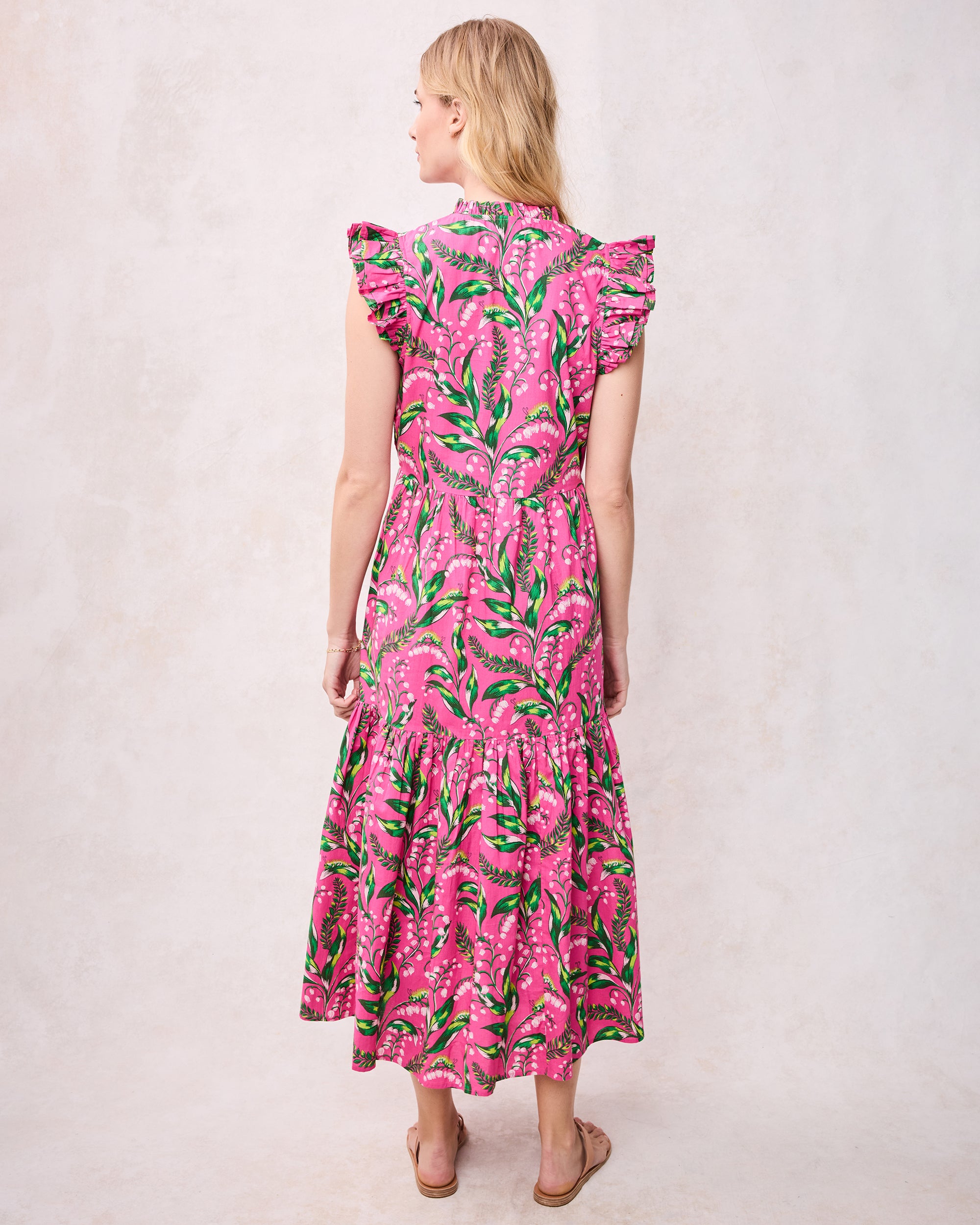 Lily Of the Valley - Taila Dress - Pink – Printfresh