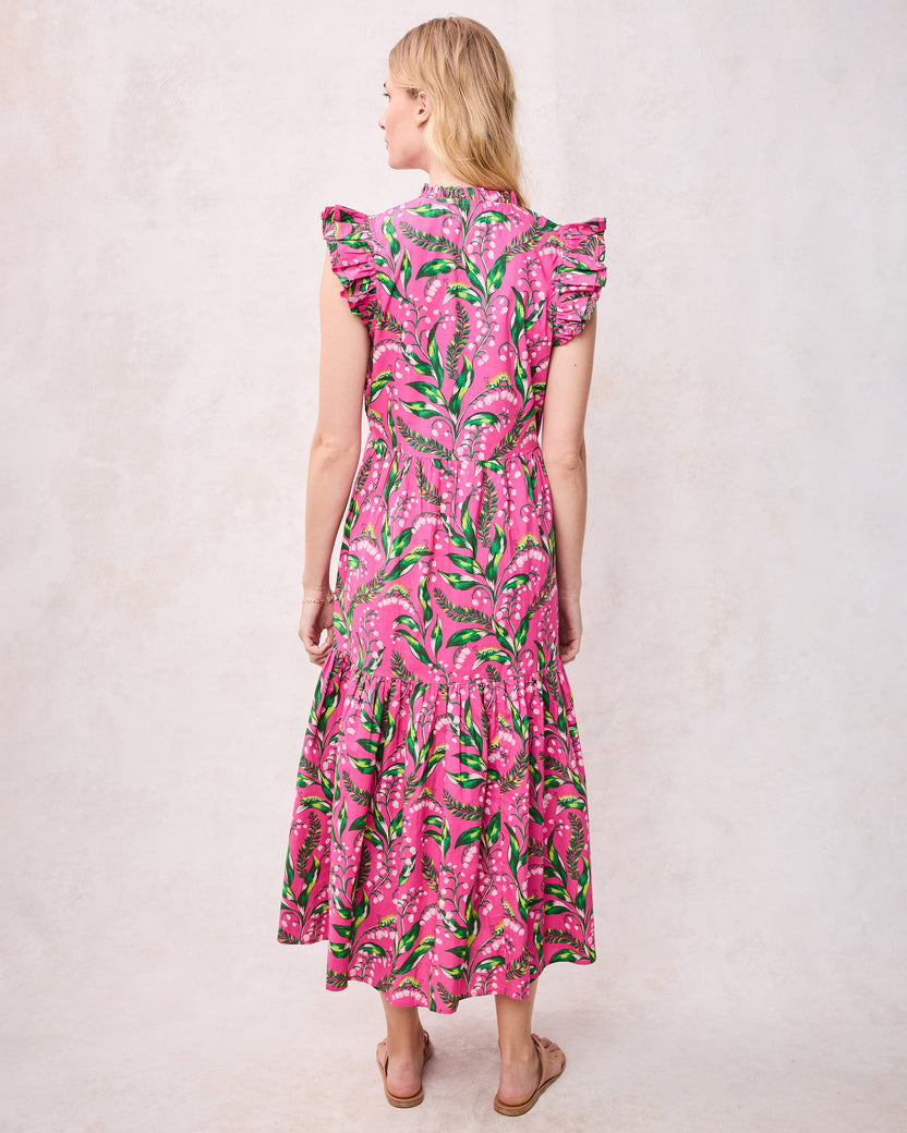 Lily Of the Valley - Taila Dress - Pink - Printfresh