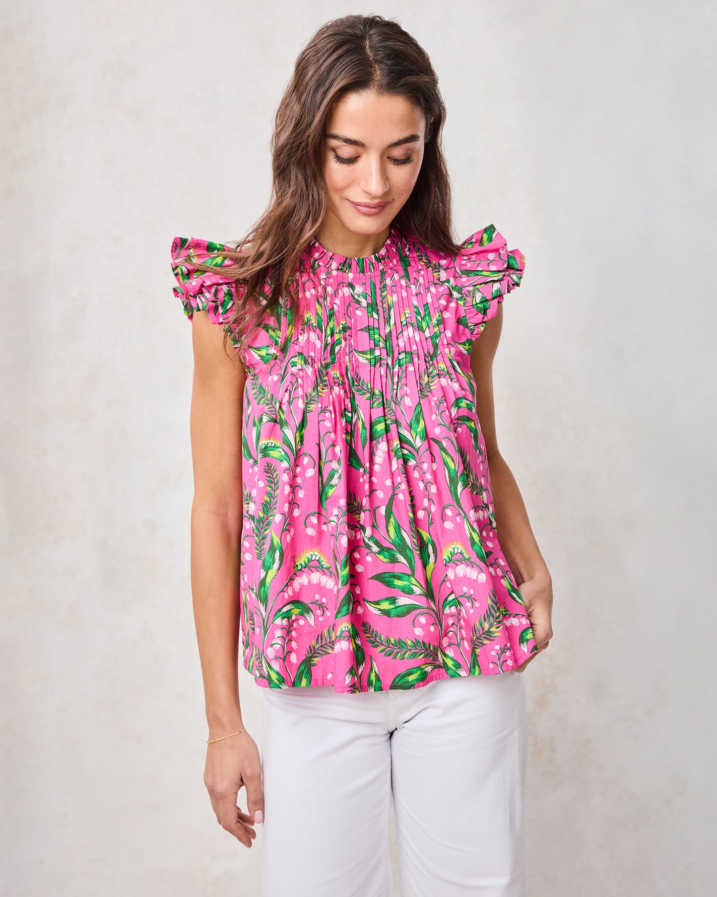 Lily Of the Valley - When in Doubt Blouse - Pink - Printfresh