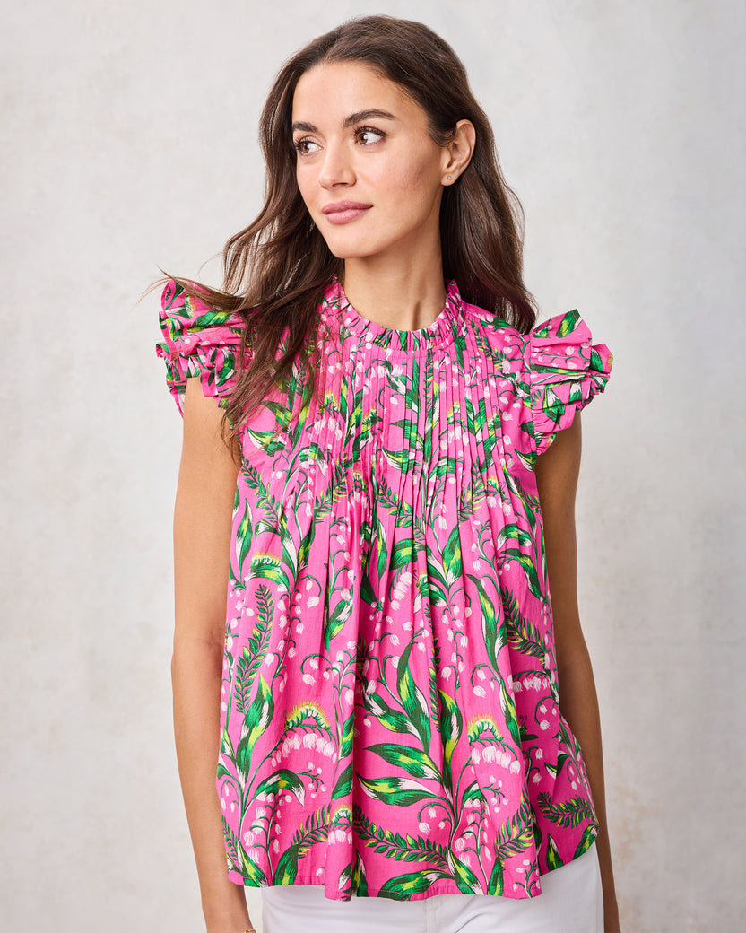 Lily Of the Valley - When in Doubt Blouse - Pink - Printfresh