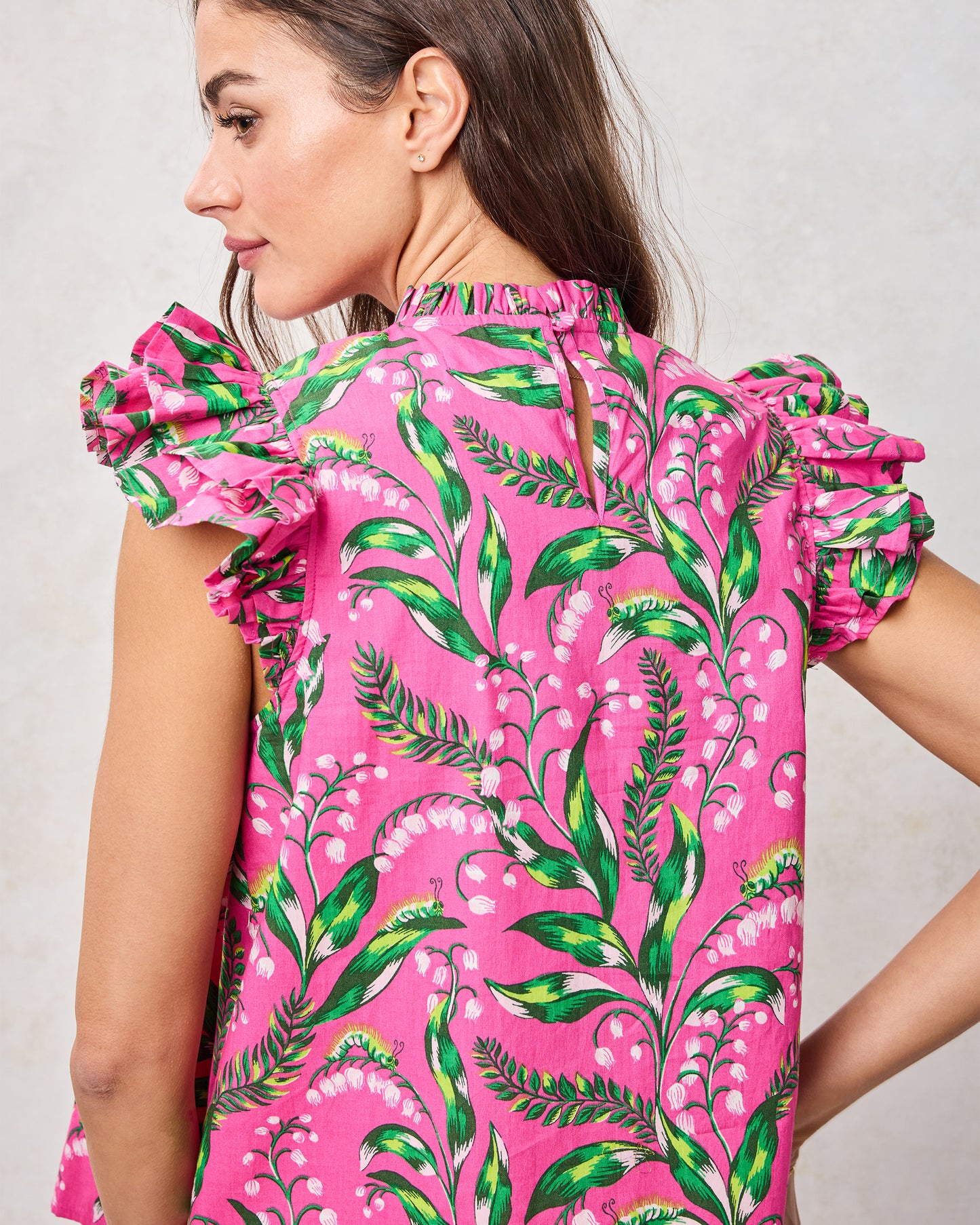 Lily Of the Valley - When in Doubt Blouse - Pink - Printfresh