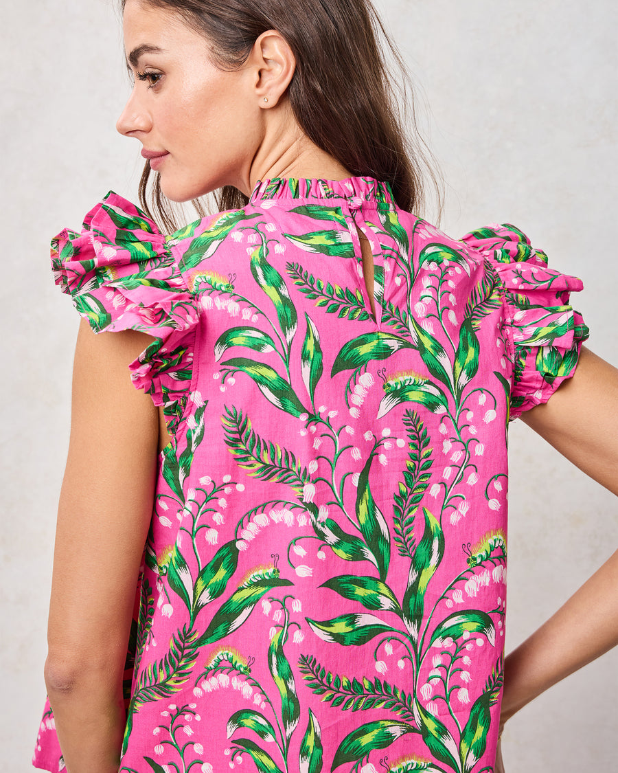 Lily Of the Valley - When in Doubt Blouse - Pink - Printfresh