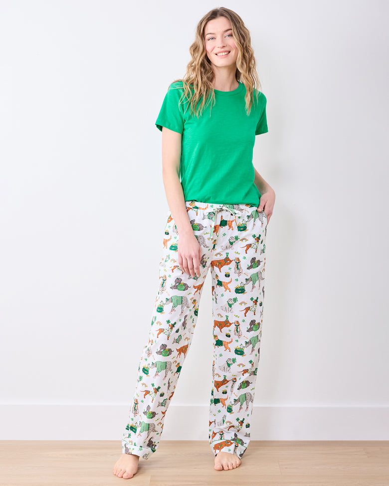 Lucky Paws - Long PJ Pants & Saturday Tee Bundle - Multi - Printfresh