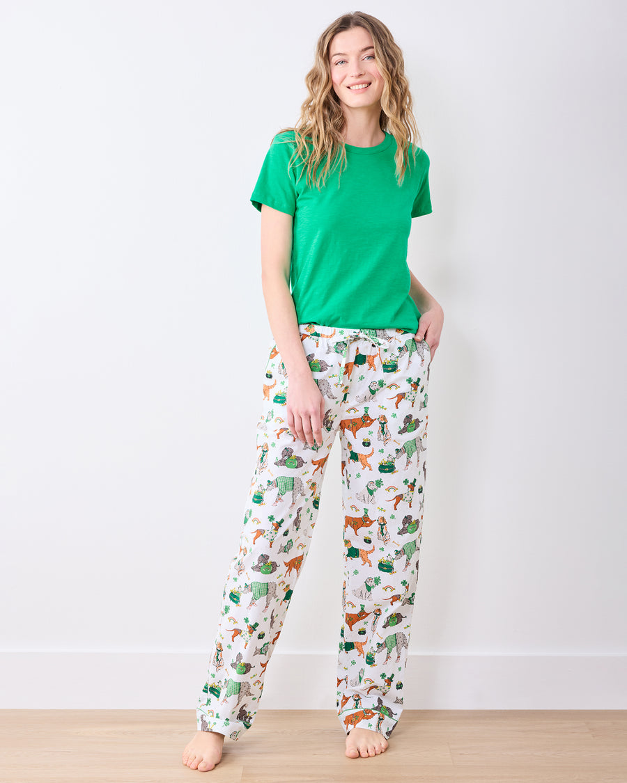 Lucky Paws - Long PJ Pants & Saturday Tee Bundle - Multi - Printfresh