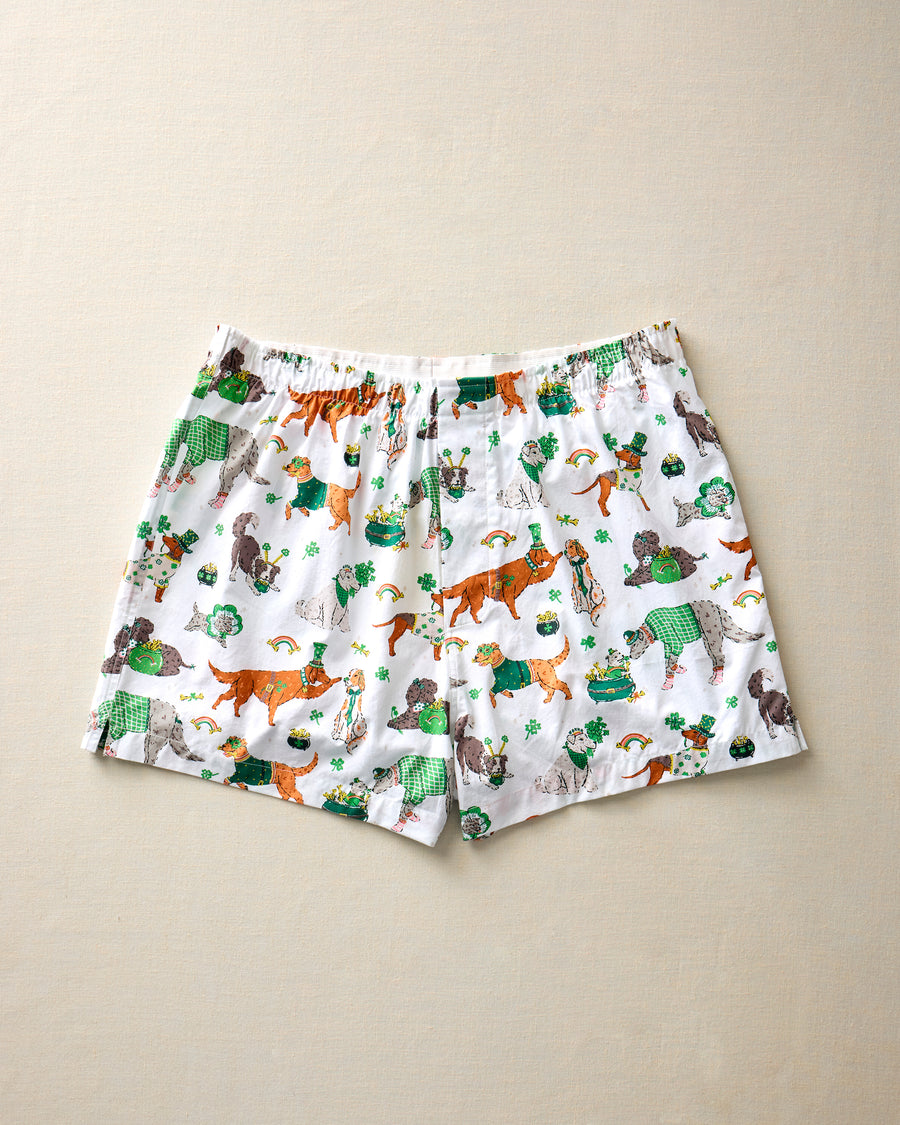 Lucky Paws - Mens Boxer - Irish Cream - Printfresh