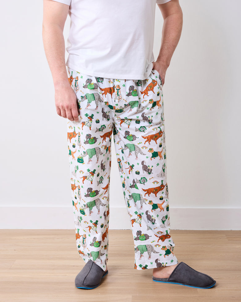 Lucky Paws - Mens PJ Pant - Irish Cream - Printfresh