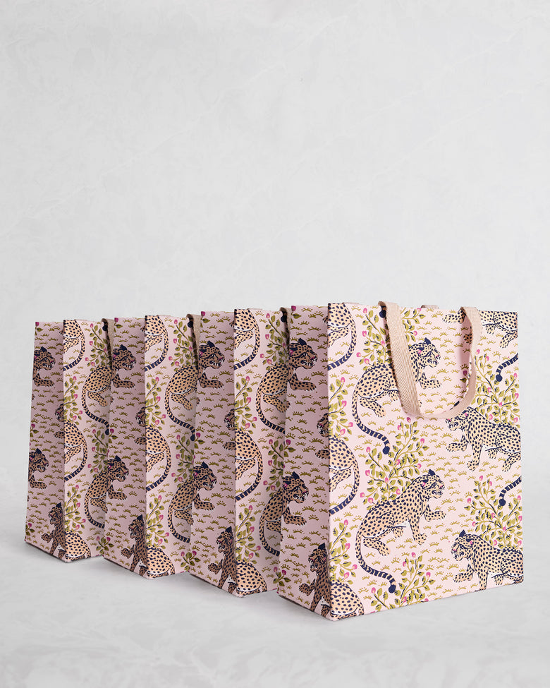 Bagheera - Set of 4 Small Gift Bags - Blush - Printfresh
