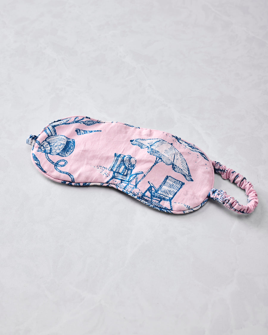Mermaid Toile - Eye Mask - Blush - Printfresh