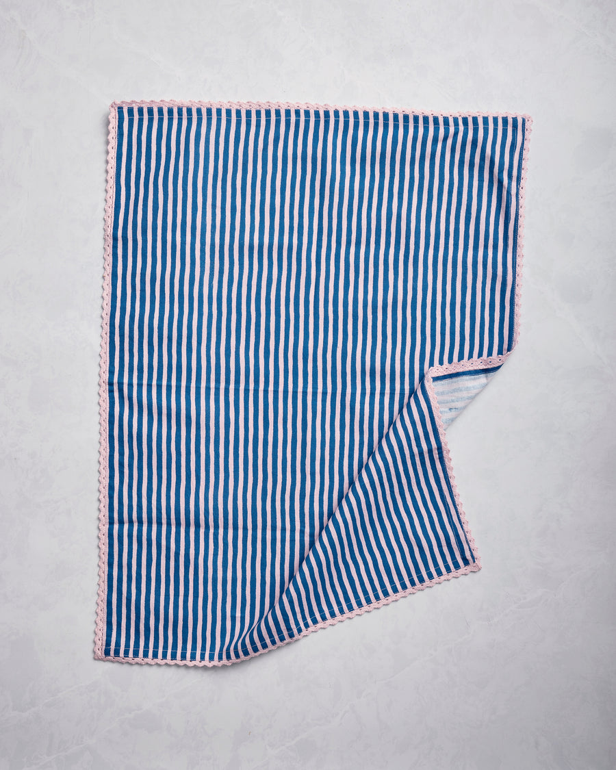 Mermaid Toile - Hostess Kitchen Towels - Blush - Printfresh