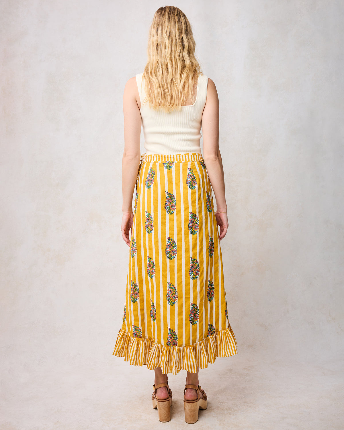 Paisley Petals - Cecily Skirt - Chamomile Glow - Printfresh