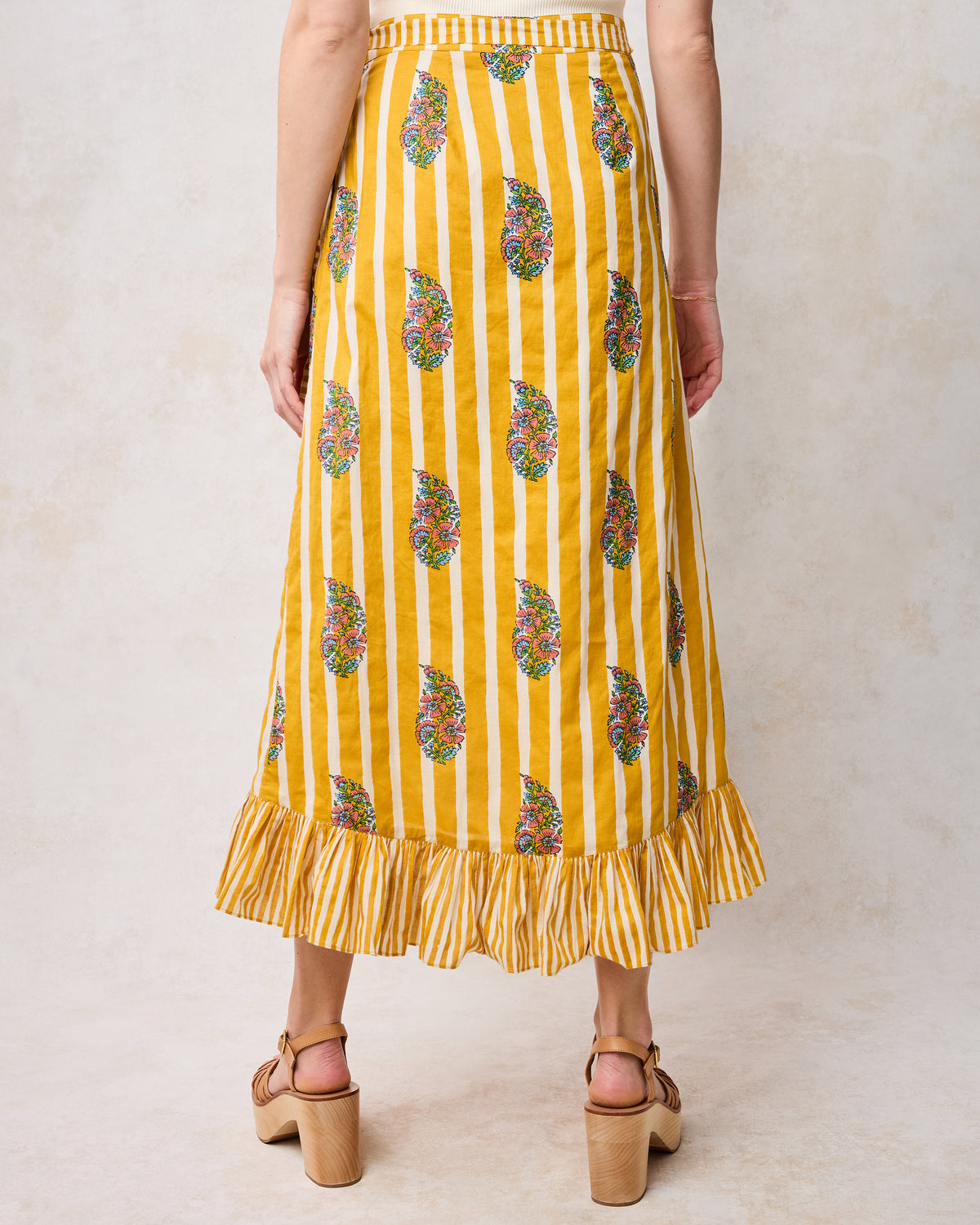Paisley Petals - Cecily Skirt - Chamomile Glow - Printfresh