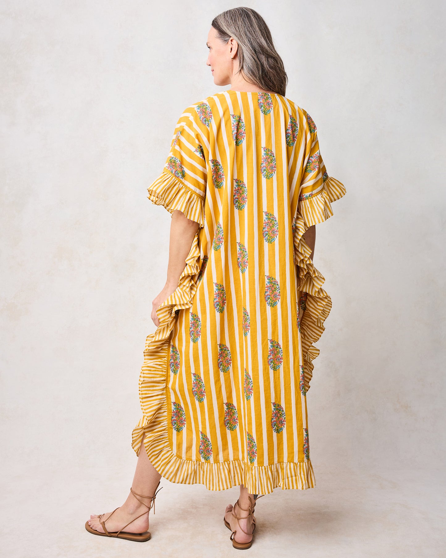 Paisley Petals - Harbor Caftan - Chamomile Glow - Printfresh