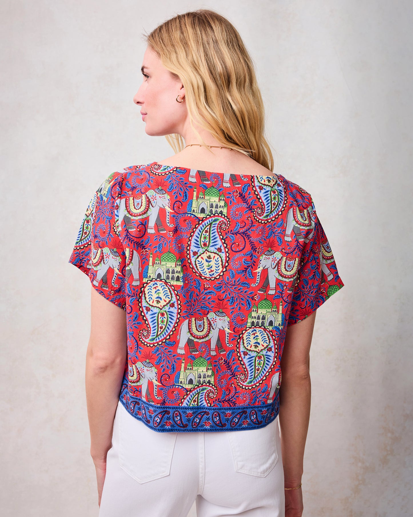 Palace Paisley - Carry On Cropped Top - Paprika - Printfresh