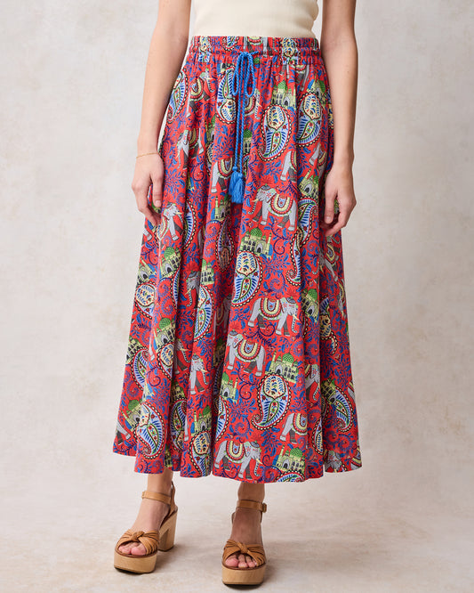 Palace Paisley - Carry On Skirt - Paprika - Printfresh