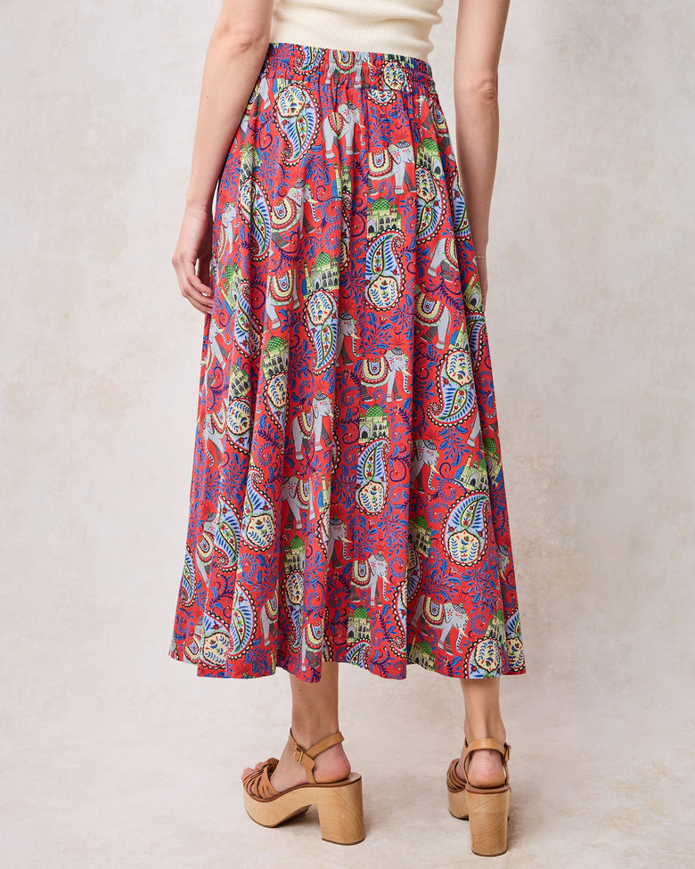 Palace Paisley - Carry On Skirt - Paprika - Printfresh