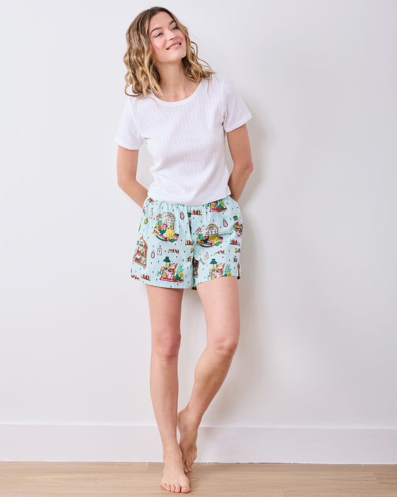 Reading Nook - Boyfriend Boxer - Blue Burrow - Printfresh