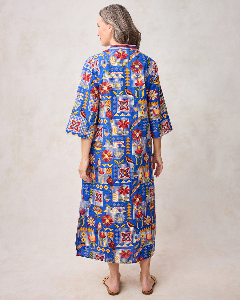 Songbird Quilt - Paloma Dress - Blue Jean - Printfresh