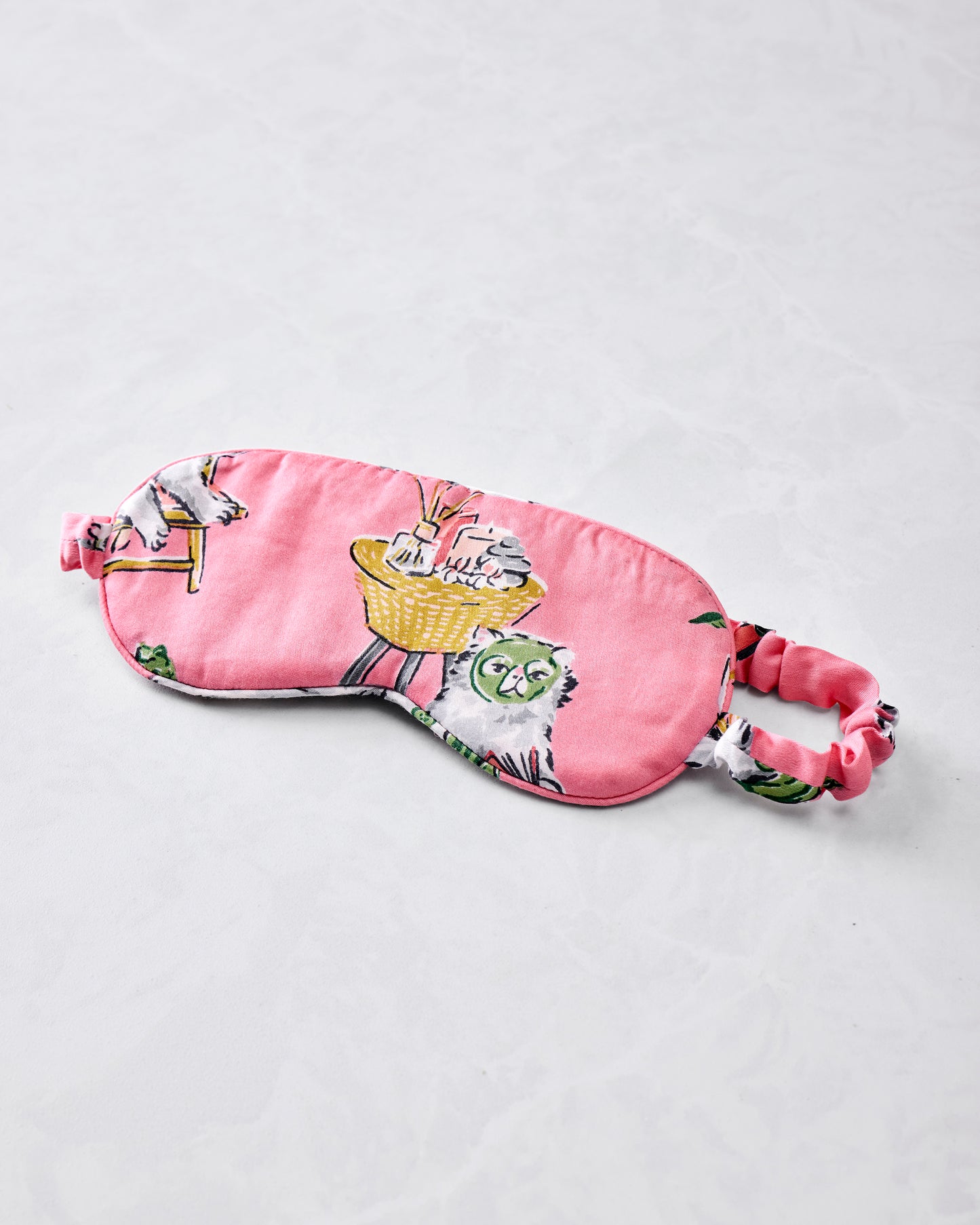 Spa Day - Eco Satin Eye Mask - Pink Polish - Printfresh