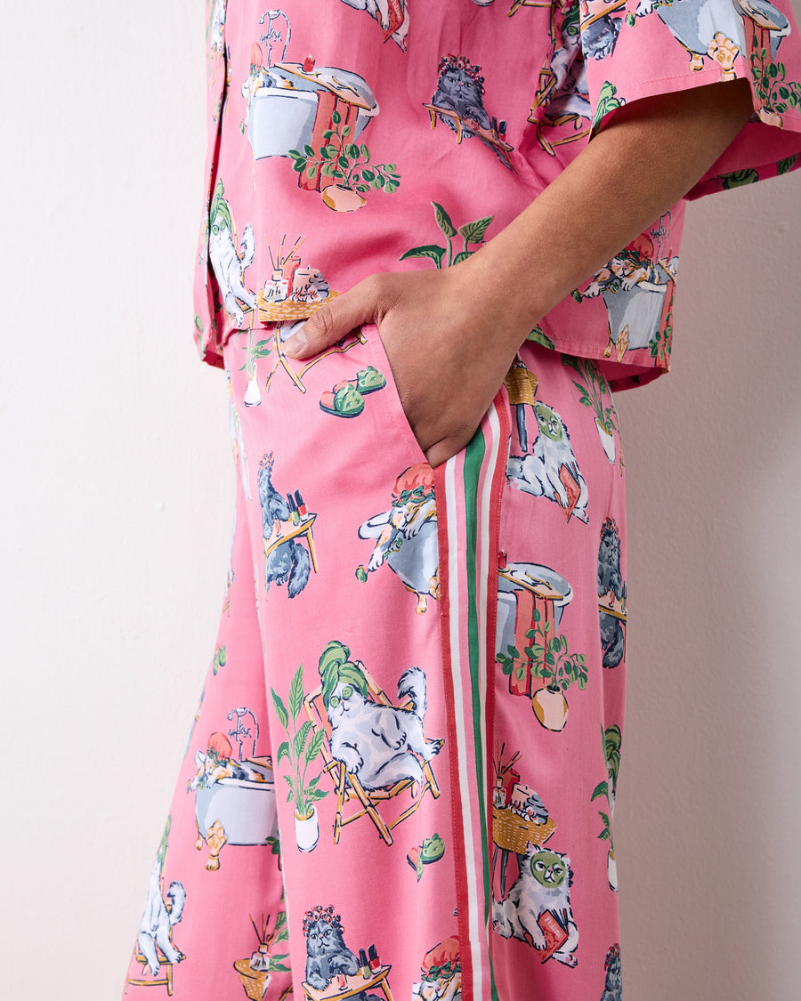 Spa Day - Eco Satin Wildest Dreams Set - Pink Polish - Printfresh