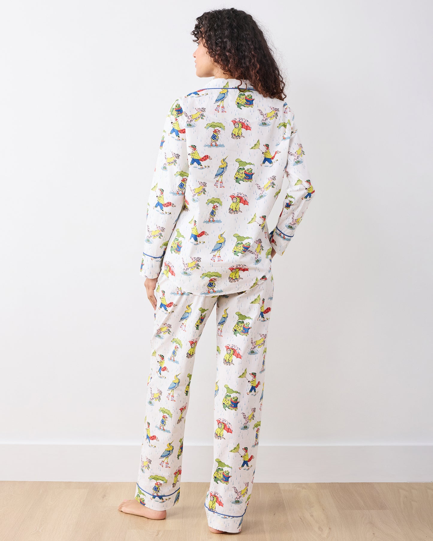Spring Showers - Long PJ Set - Rain Cloud - Printfresh