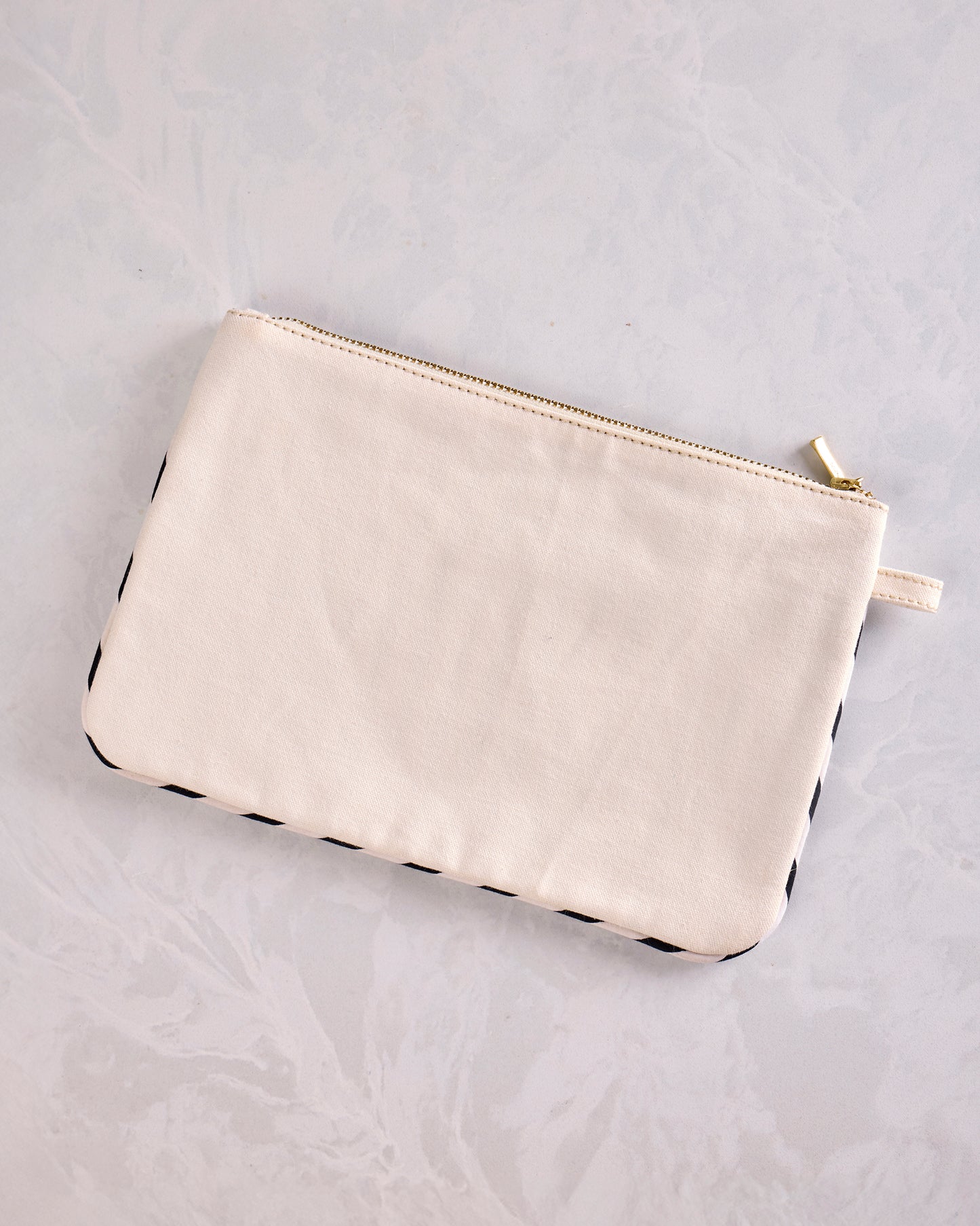 Sweet Bee - Embroidered Pouch - Cream - Printfresh