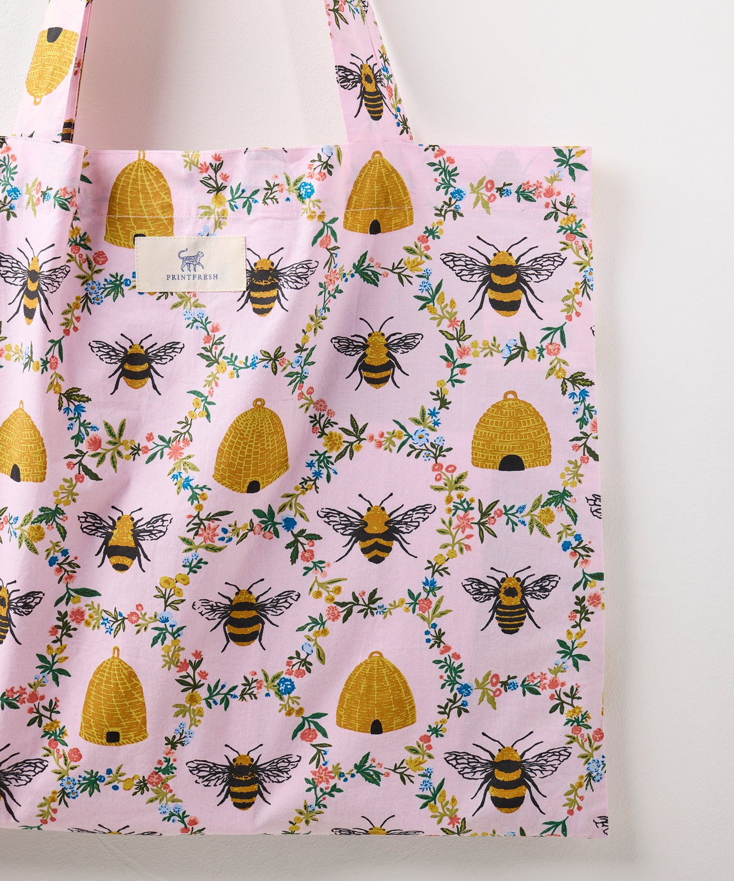 Sweet Bee - Go To Tote - Pink Petal - Printfresh