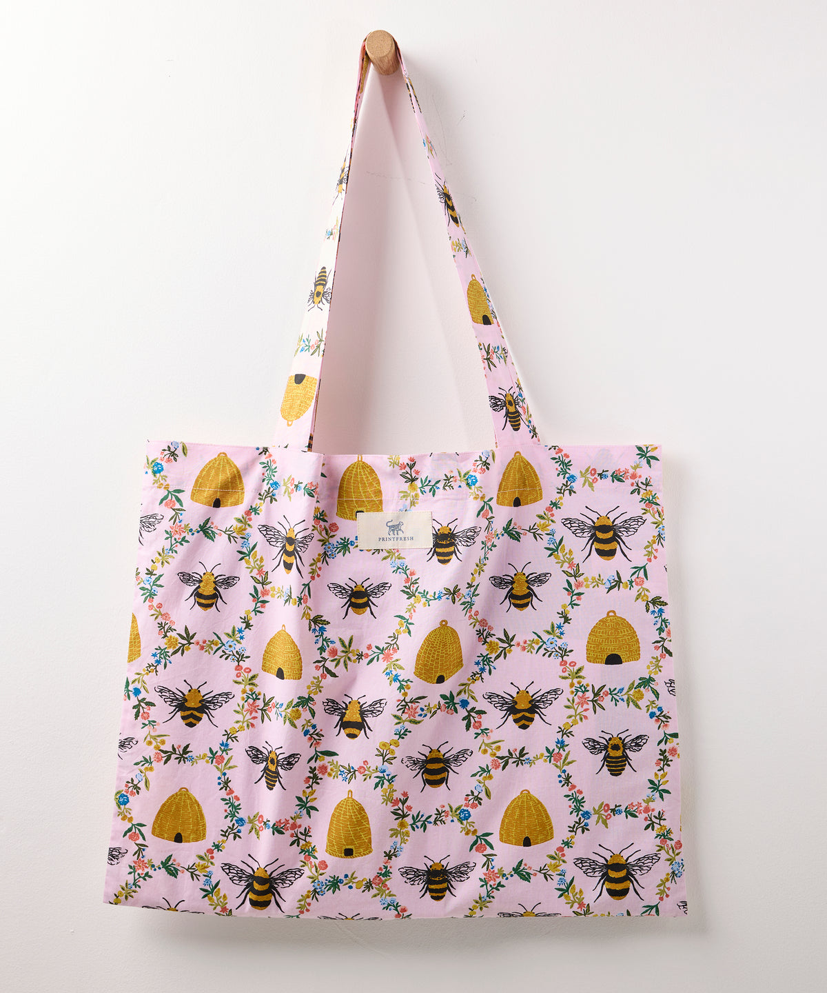 Sweet Bee - Go To Tote - Pink Petal - Printfresh
