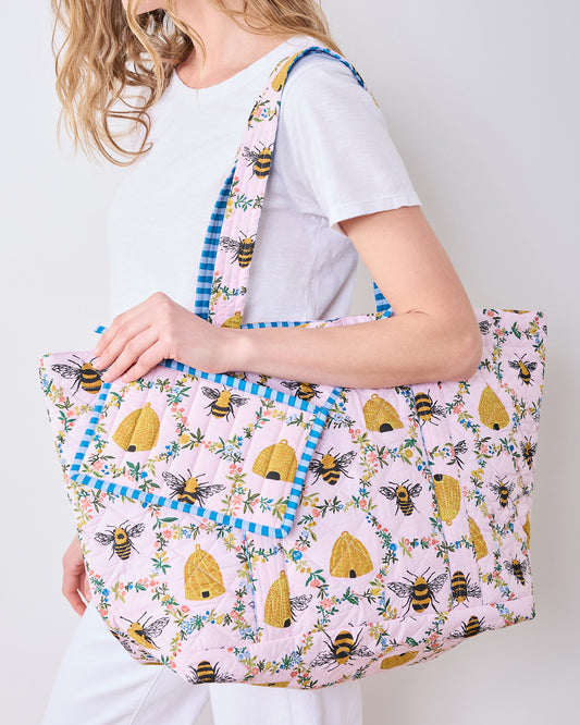 Sweet Bee - Weekender Bag - Pink Petal - Printfresh