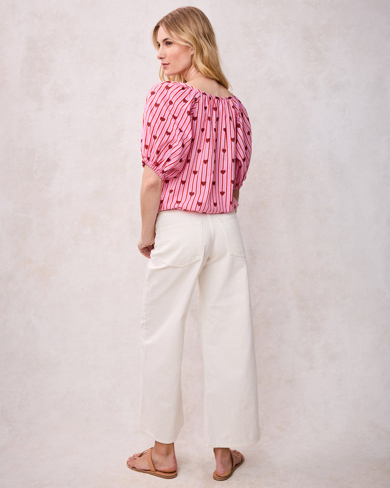 Sweethearts - Piper Blouse - Blushing Valentine - Printfresh