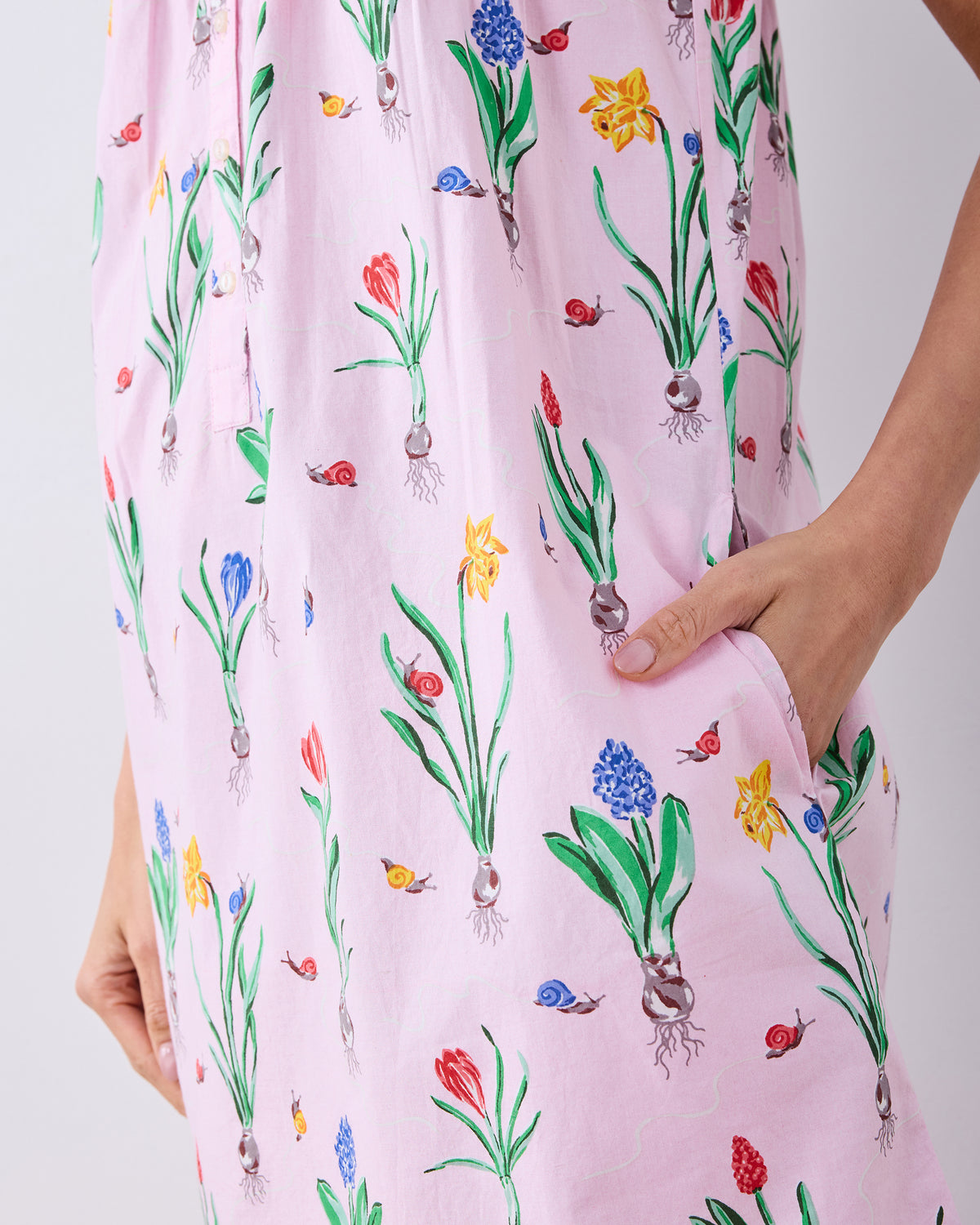 Tulip Trail - Back To Bed Nightgown - Blush - Printfresh