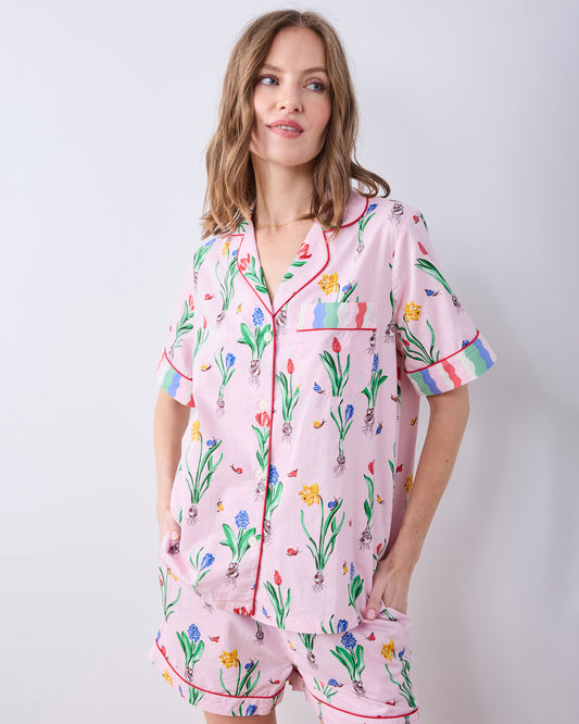 Tulip Trail - Short PJ Set - Blush - Printfresh