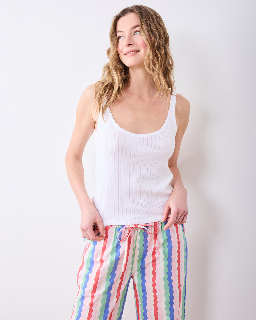 Wavy Stripes - Long PJ Pants & Esme Tank Bundle - Multi