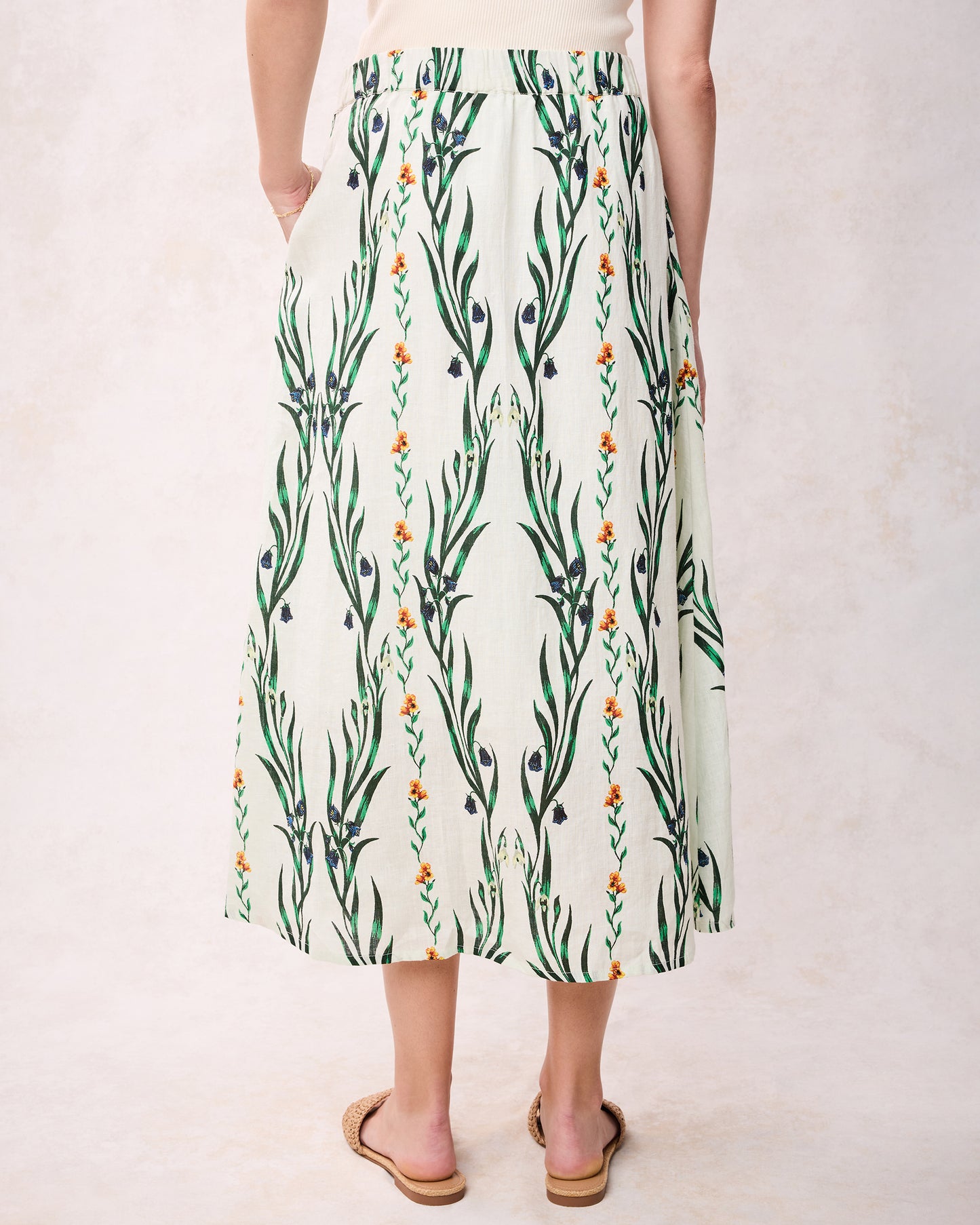 Wildflower Vines - Gwyneth Skirt - Antique Lace - Printfresh