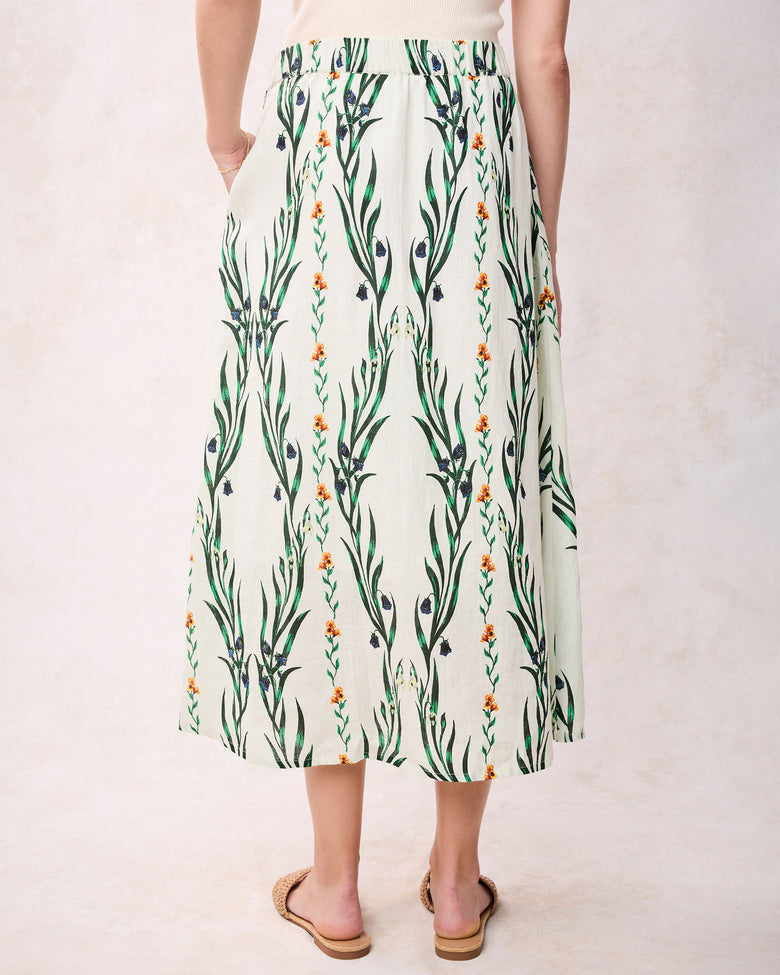 Wildflower Vines - Gwyneth Skirt - Antique Lace - Printfresh