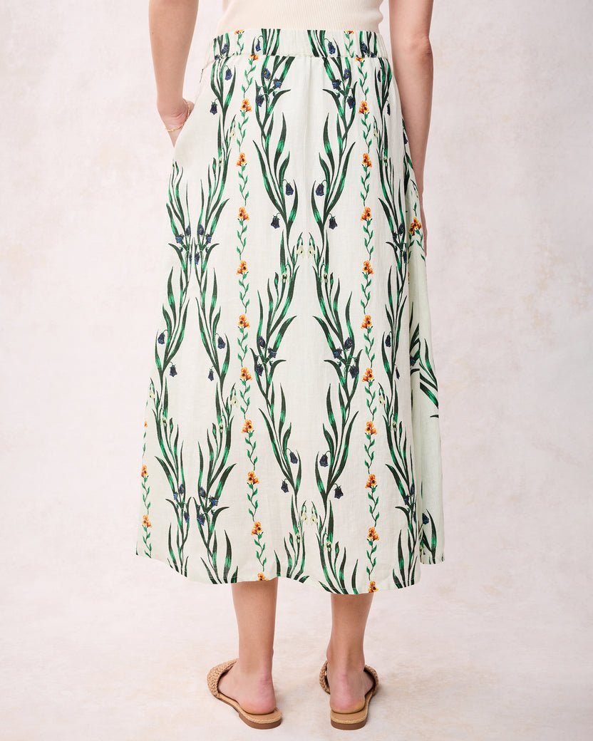 Wildflower Vines - Gwyneth Skirt - Antique Lace - Printfresh