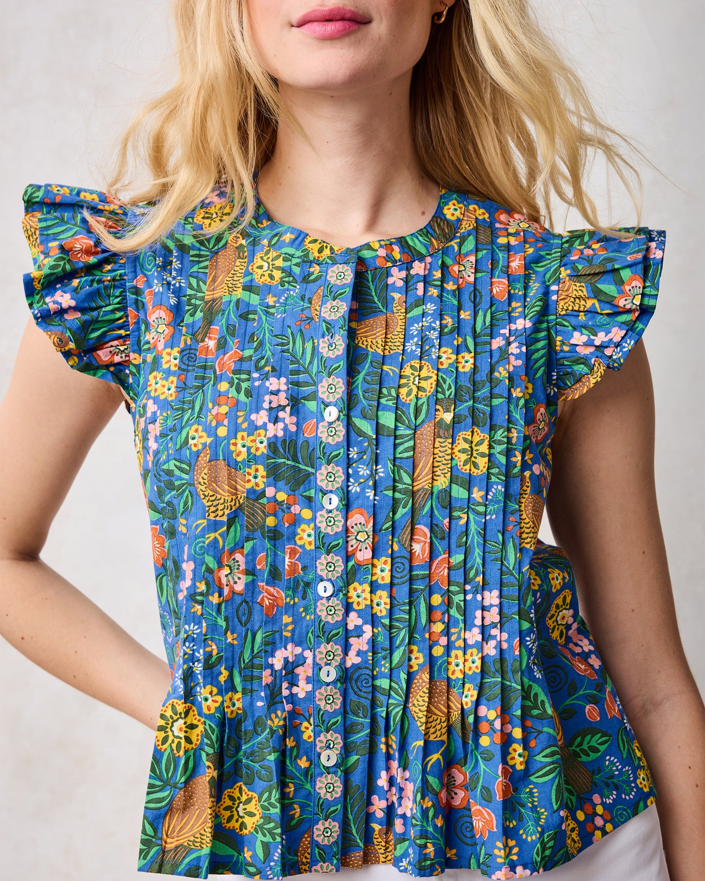 Willow Wren - Katie Blouse - Oasis - Printfresh