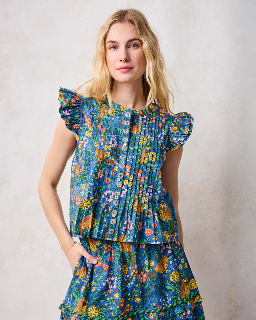 Willow Wren - Katie Blouse - Oasis - Printfresh