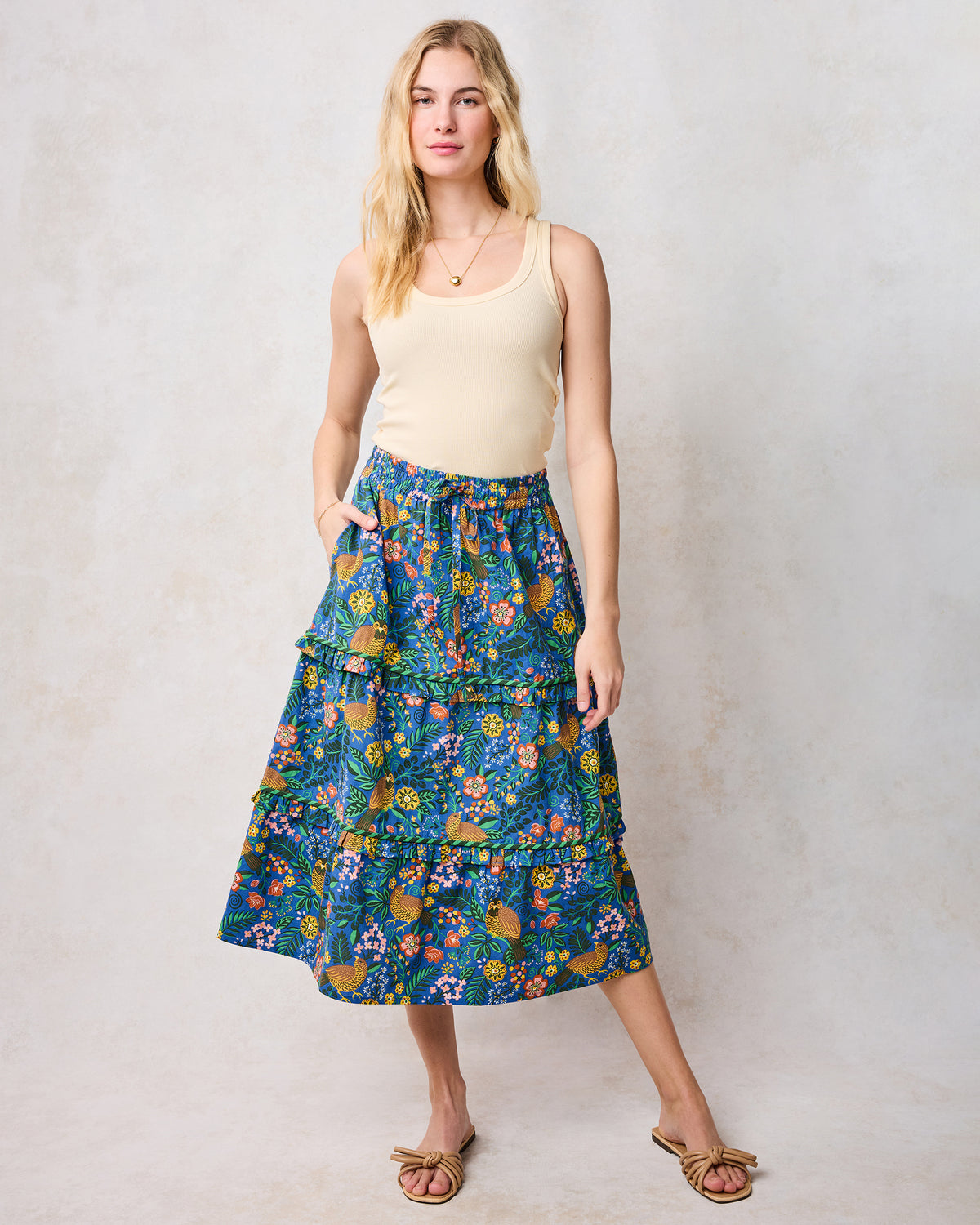 Willow Wren - Now or Later Skirt - Oasis - Printfresh