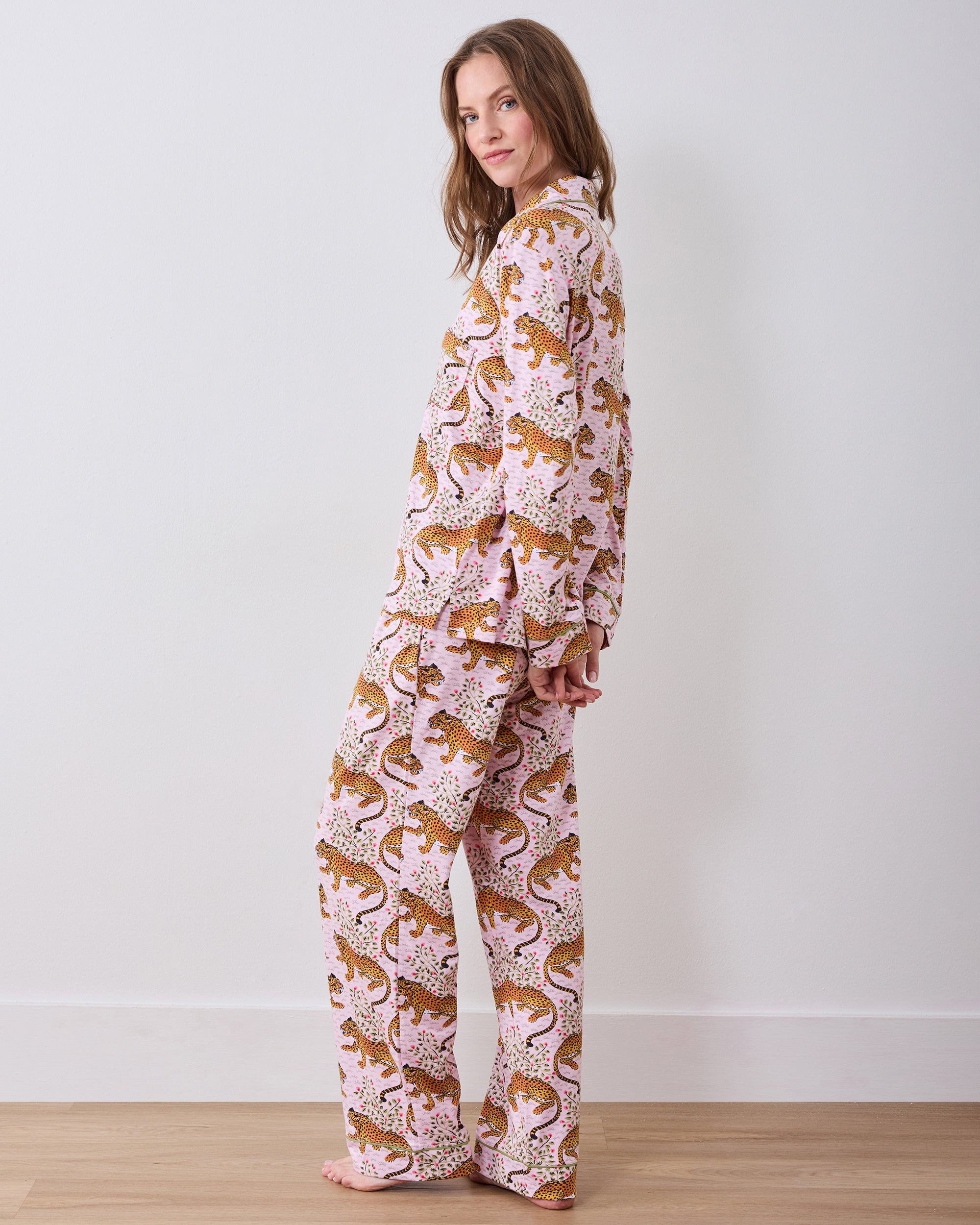 Bagheera - Organic Pima Modal Knit Long PJ Set - Blush – Printfresh