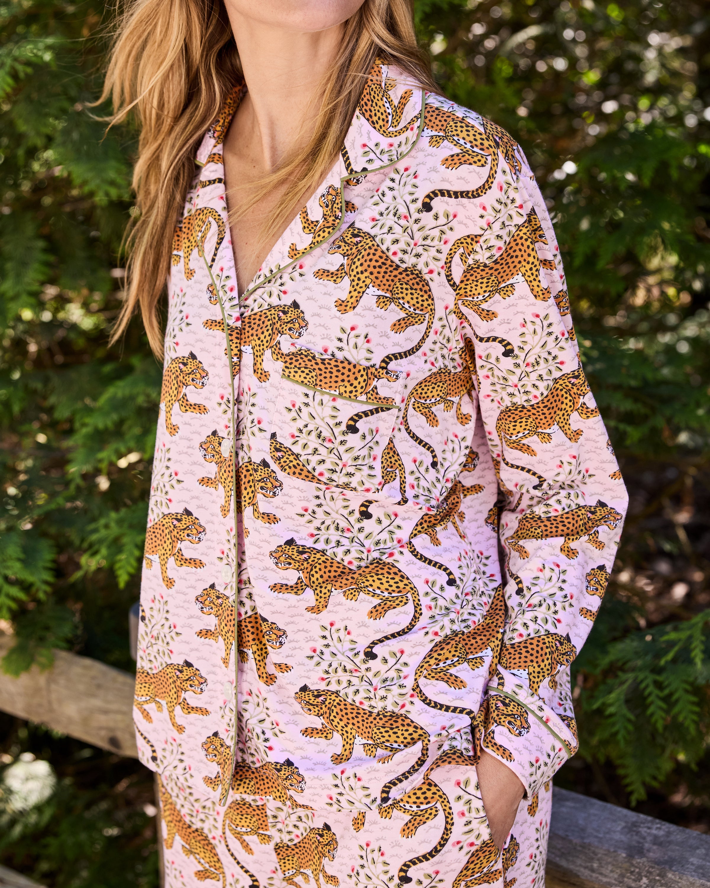Bagheera - Organic Pima Modal Knit Long PJ Set - Blush – Printfresh