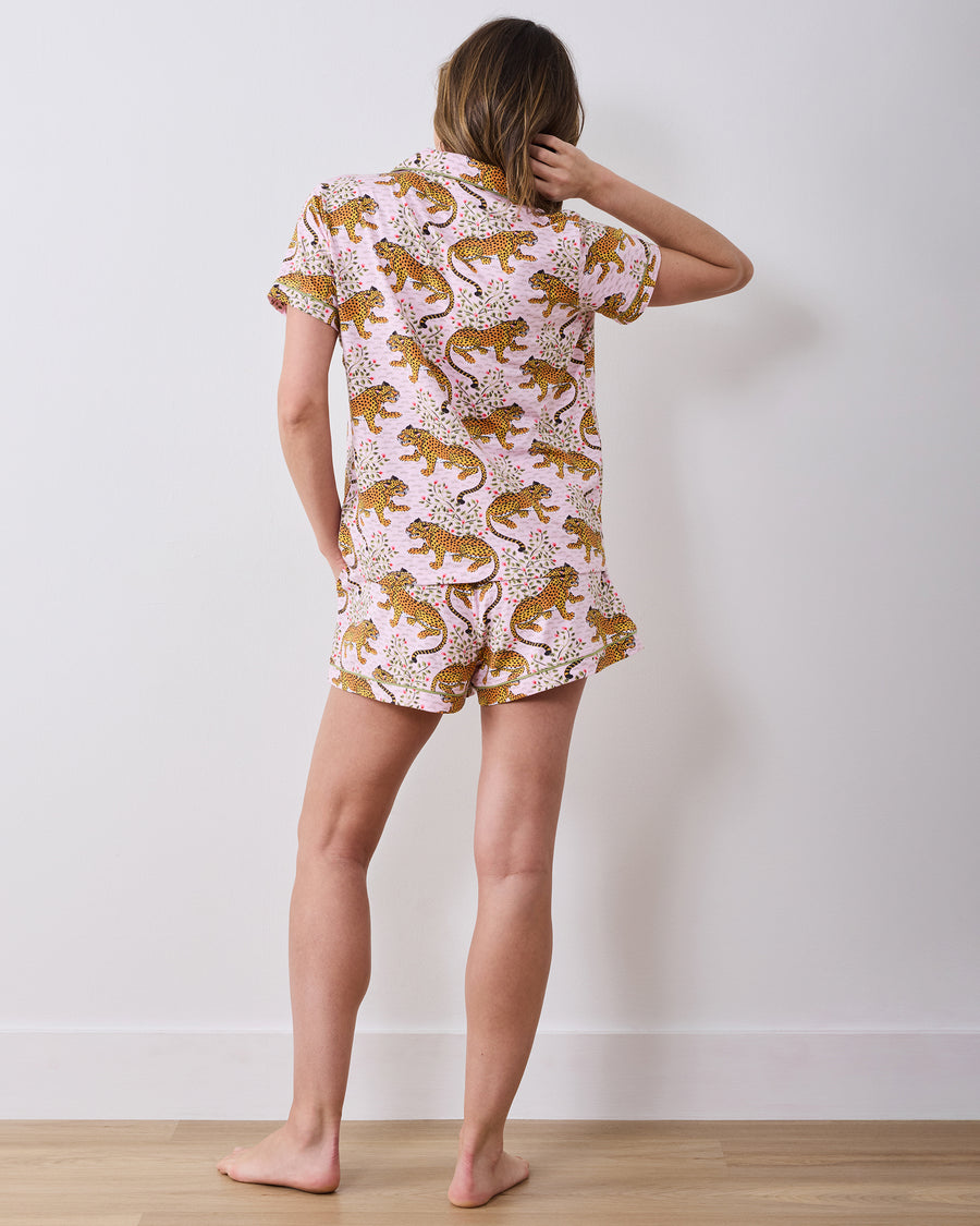 Bagheera - Organic Pima Modal Knit Short PJ Set - Blush