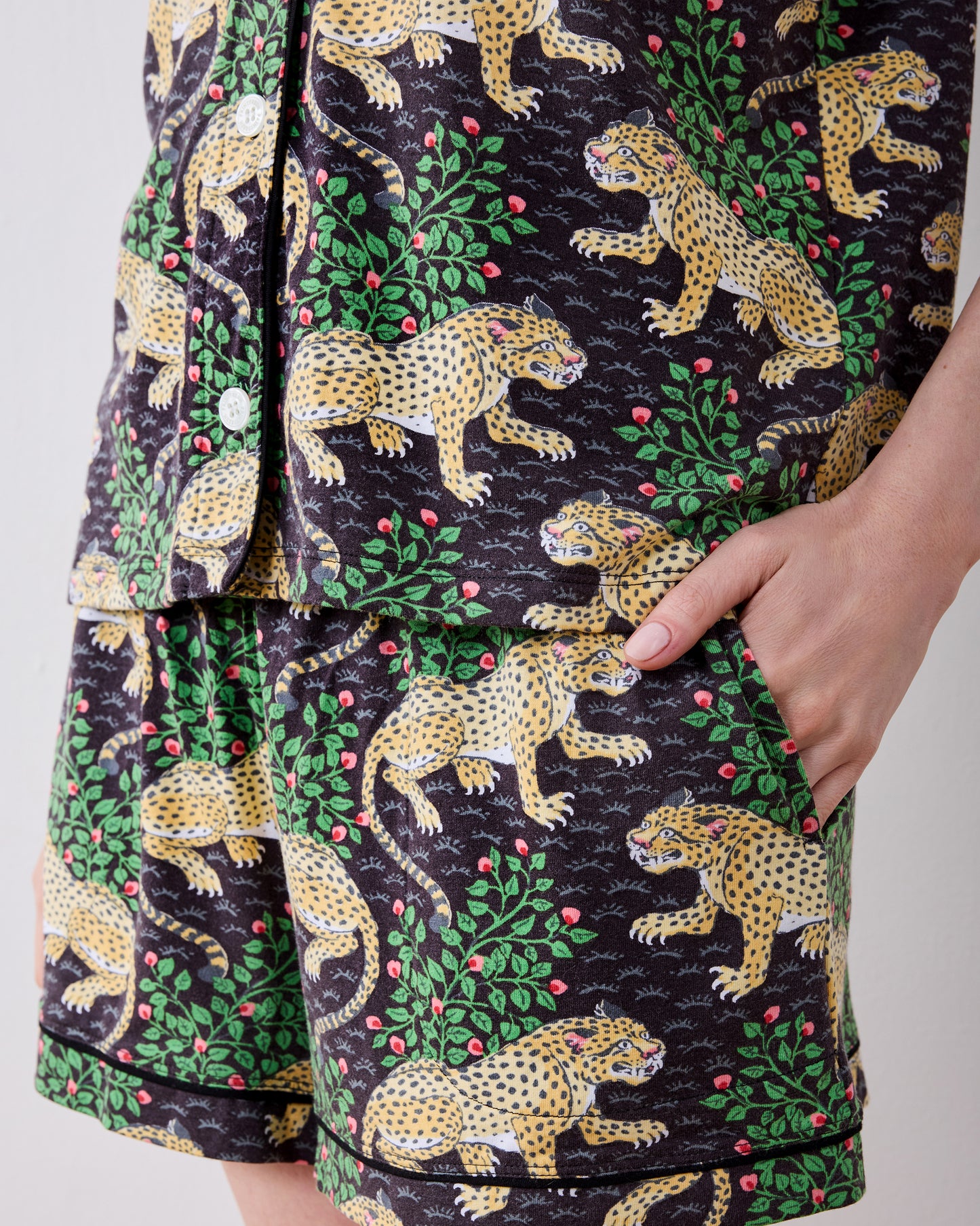Bagheera - Organic Pima Modal Knit Short PJ Set - Ink