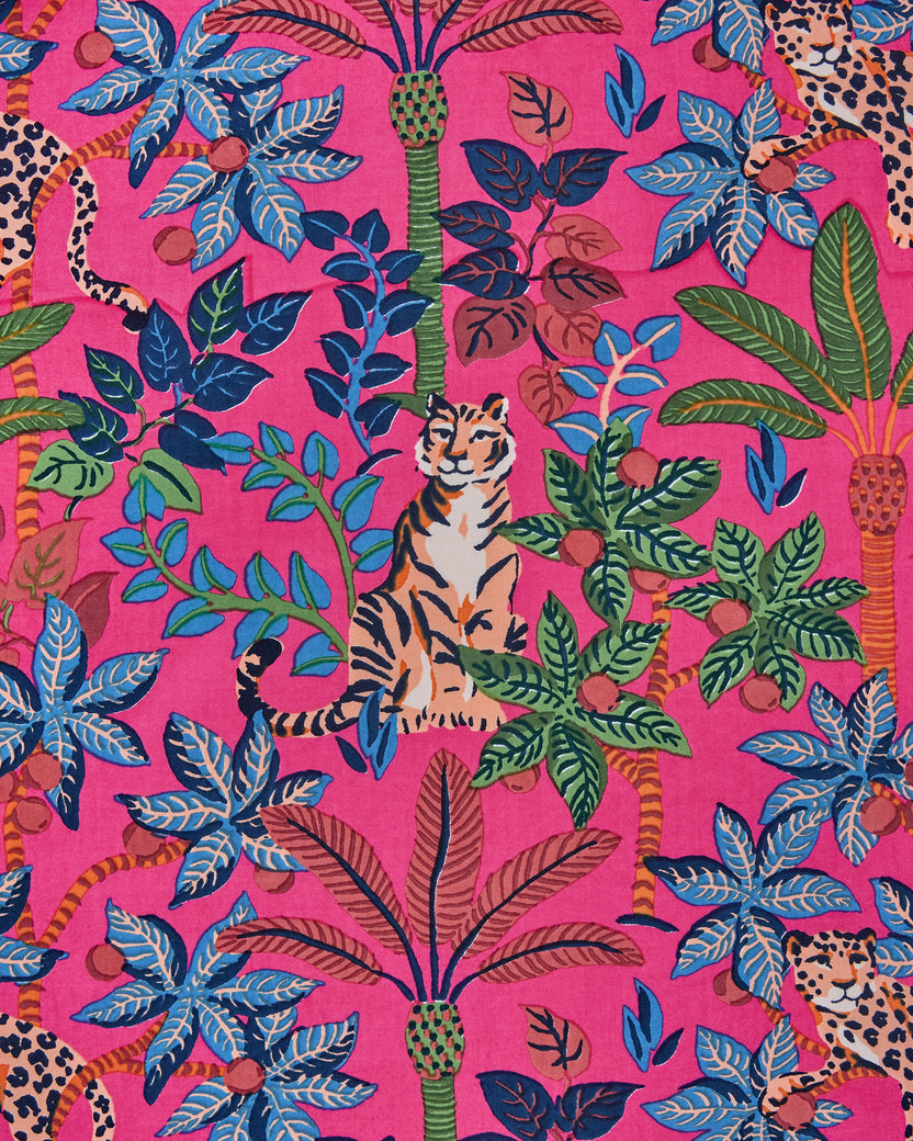 Big Cat Energy - Short PJ Set - Fuchsia - Printfresh