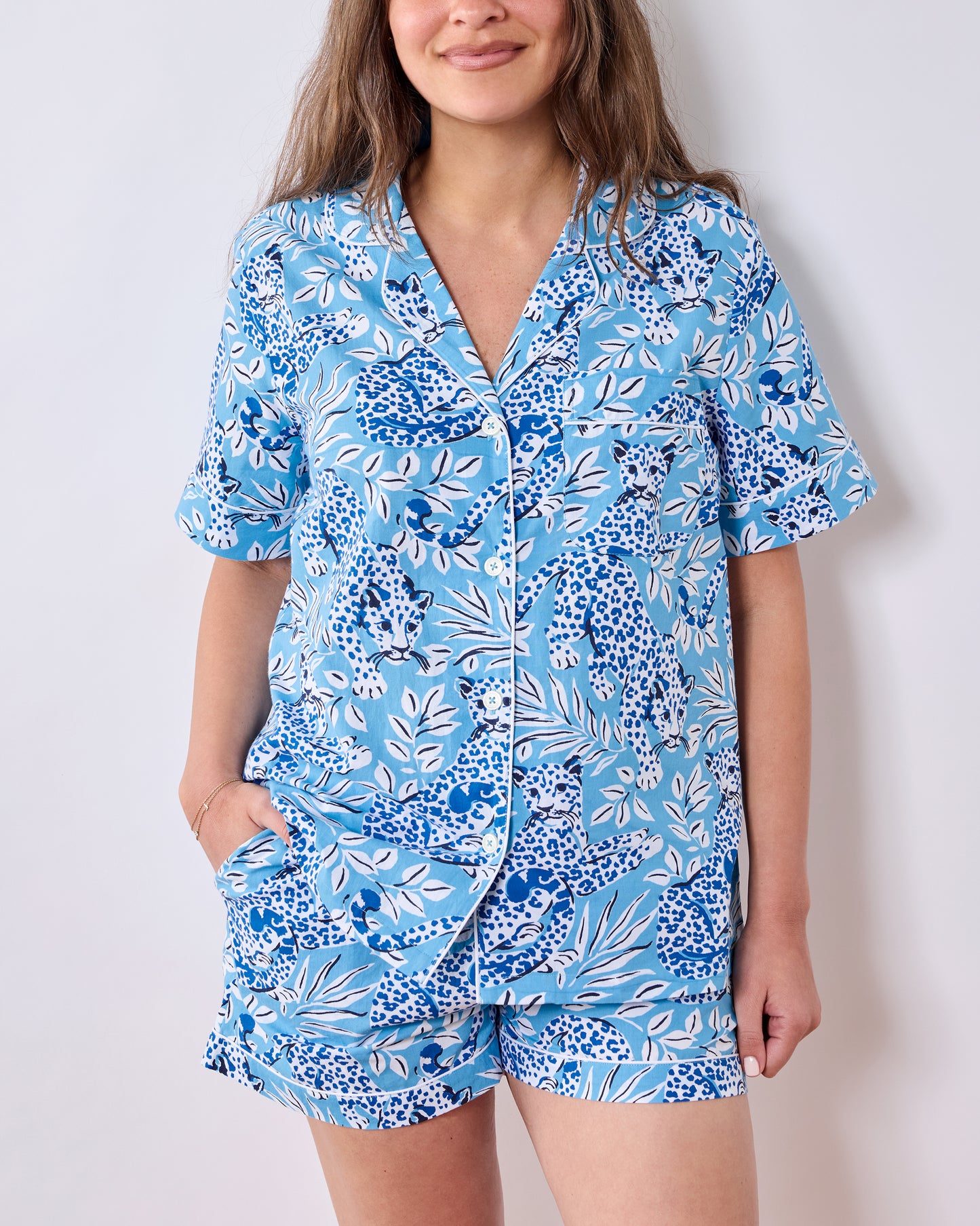 City Cats - Short PJ Set - Sky - Printfresh
