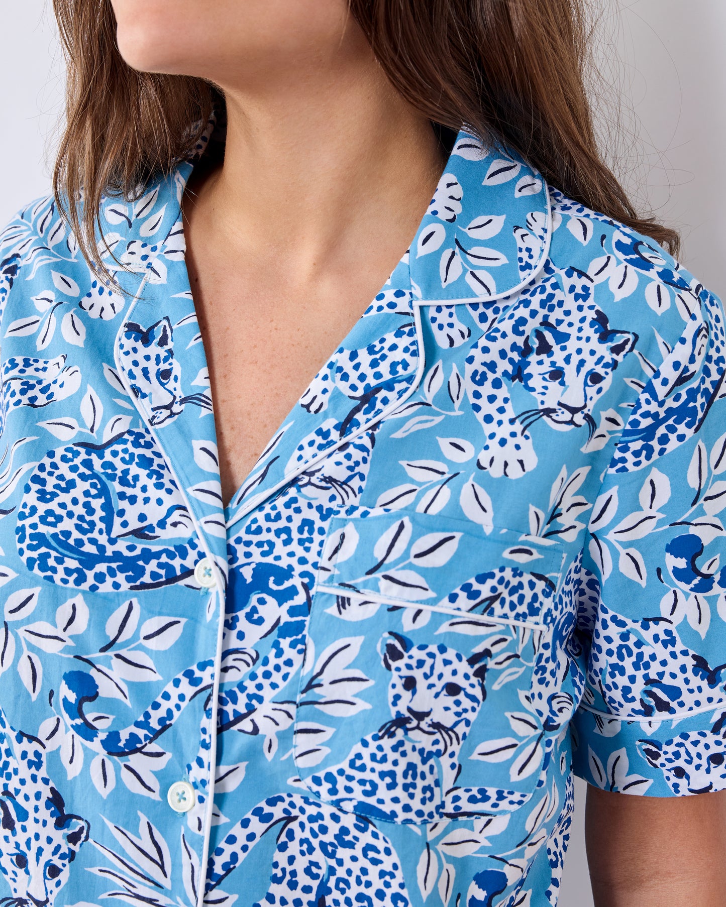 City Cats - Short PJ Set - Sky - Printfresh