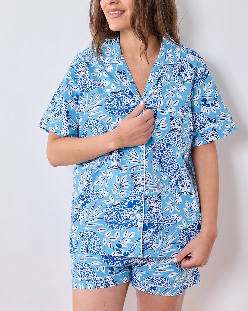 City Cats - Short PJ Set - Sky - Printfresh