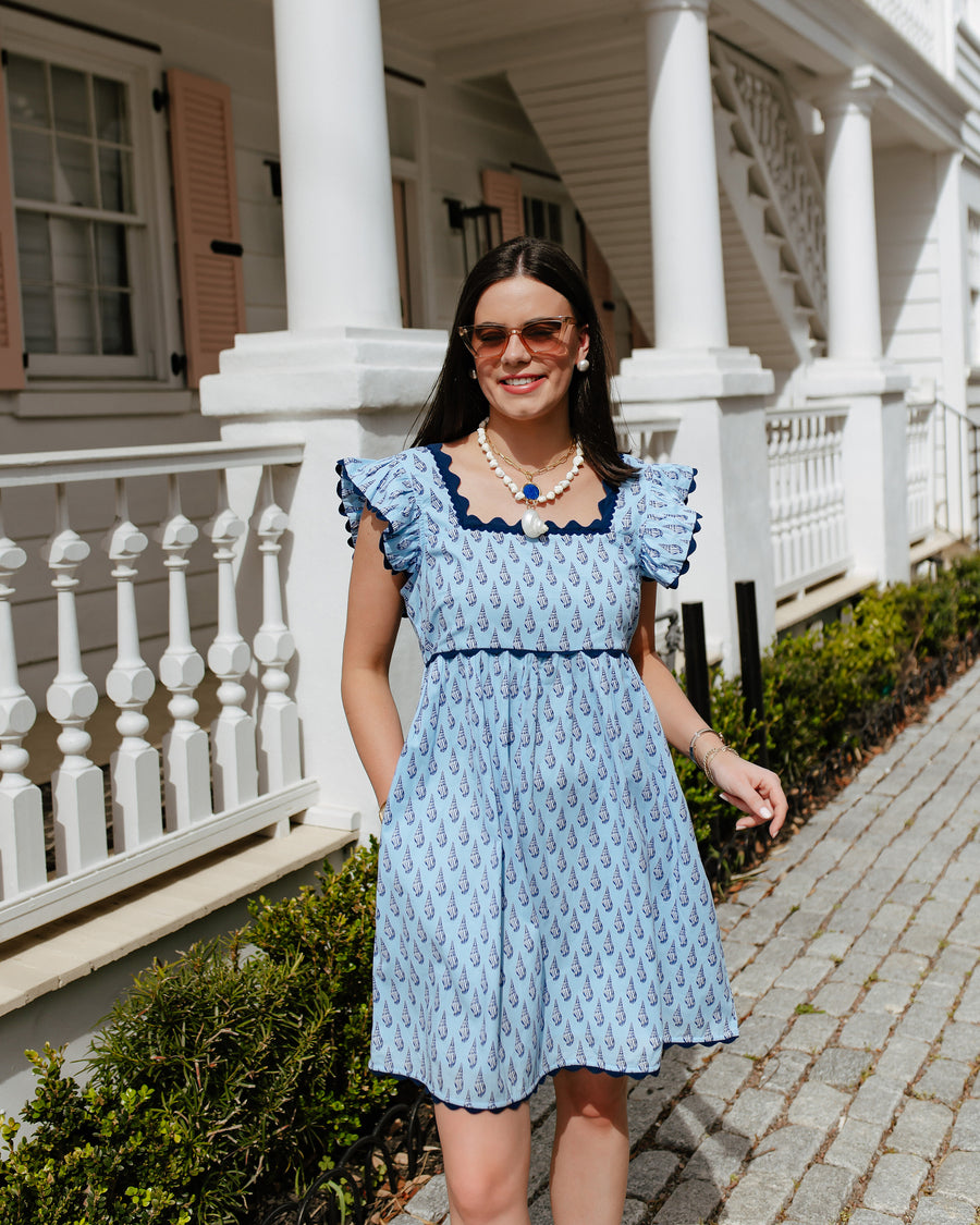 Conch Cascade - Miley Dress - Clear Waters - Printfresh