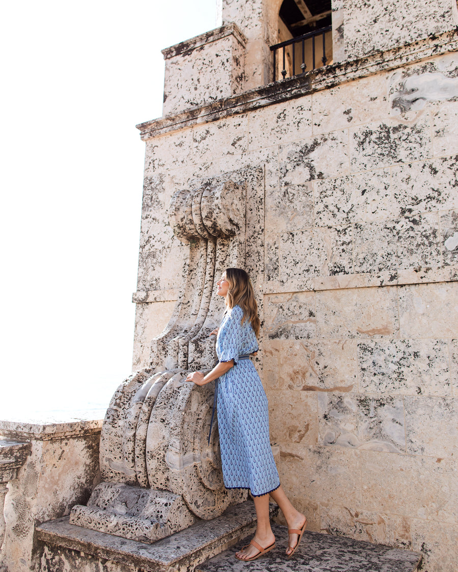 Conch Cascade - Norah Dress - Clear Waters - Printfresh